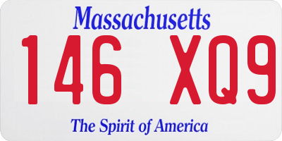 MA license plate 146XQ9