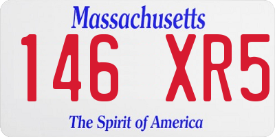 MA license plate 146XR5