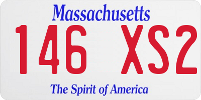 MA license plate 146XS2