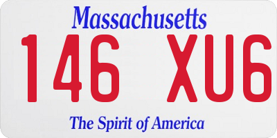 MA license plate 146XU6