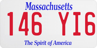 MA license plate 146YI6