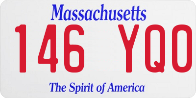 MA license plate 146YQ0
