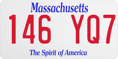 MA license plate 146YQ7