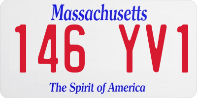 MA license plate 146YV1