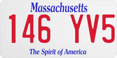 MA license plate 146YV5