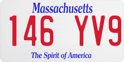 MA license plate 146YV9