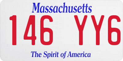 MA license plate 146YY6