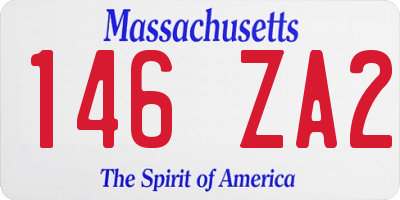 MA license plate 146ZA2