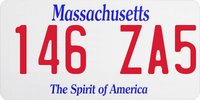 MA license plate 146ZA5