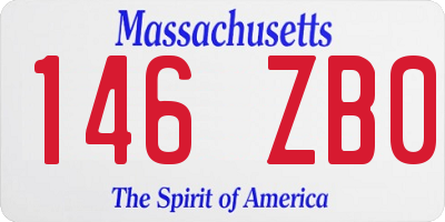 MA license plate 146ZB0