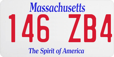 MA license plate 146ZB4