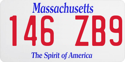 MA license plate 146ZB9