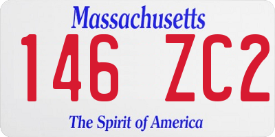MA license plate 146ZC2