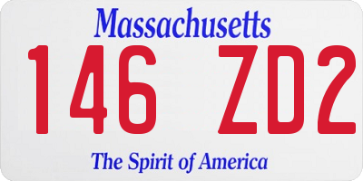 MA license plate 146ZD2