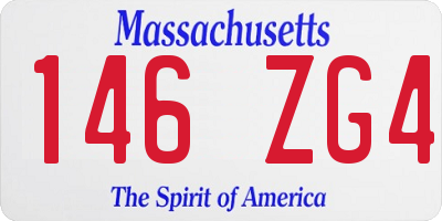 MA license plate 146ZG4