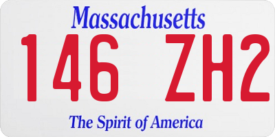 MA license plate 146ZH2