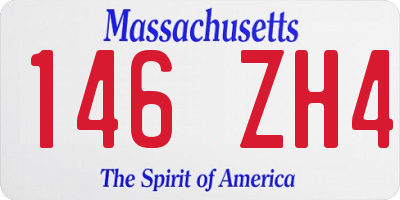 MA license plate 146ZH4