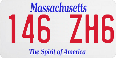 MA license plate 146ZH6