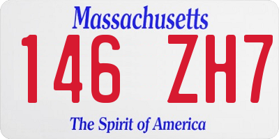 MA license plate 146ZH7