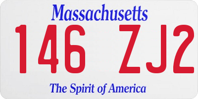 MA license plate 146ZJ2