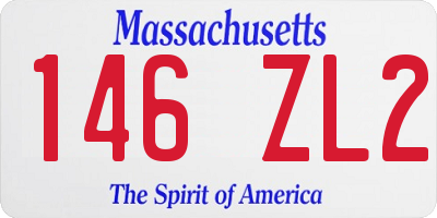 MA license plate 146ZL2