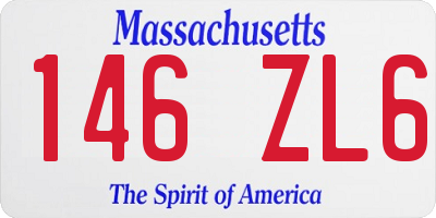MA license plate 146ZL6