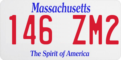 MA license plate 146ZM2