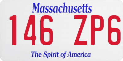 MA license plate 146ZP6