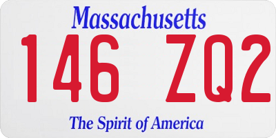 MA license plate 146ZQ2