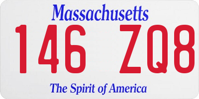 MA license plate 146ZQ8