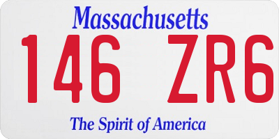 MA license plate 146ZR6