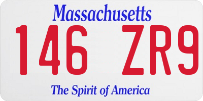 MA license plate 146ZR9