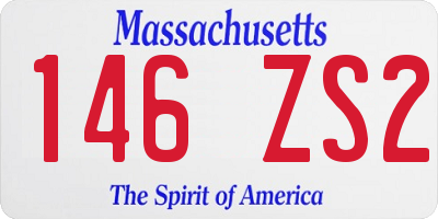 MA license plate 146ZS2