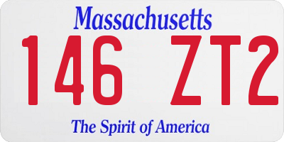 MA license plate 146ZT2