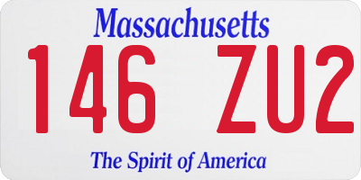 MA license plate 146ZU2