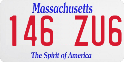 MA license plate 146ZU6