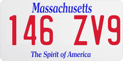 MA license plate 146ZV9