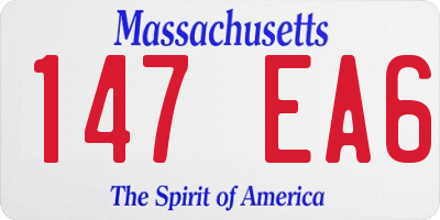 MA license plate 147EA6