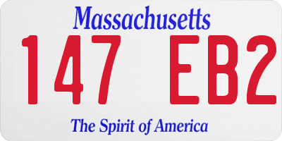 MA license plate 147EB2