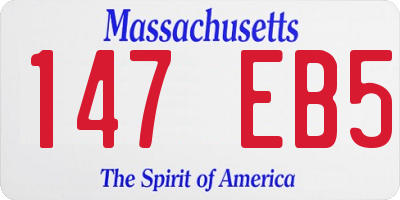 MA license plate 147EB5