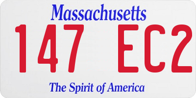 MA license plate 147EC2