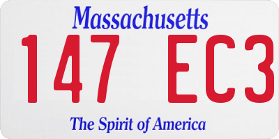 MA license plate 147EC3