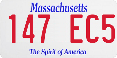 MA license plate 147EC5