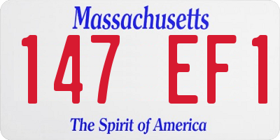MA license plate 147EF1