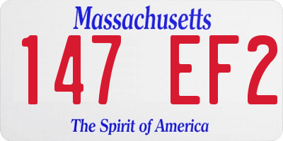 MA license plate 147EF2