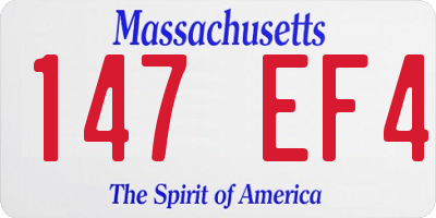 MA license plate 147EF4