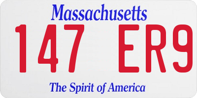 MA license plate 147ER9