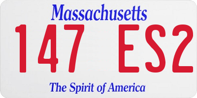 MA license plate 147ES2