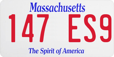 MA license plate 147ES9