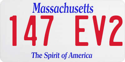 MA license plate 147EV2